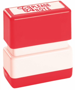 Please Note Stamp Self Inking